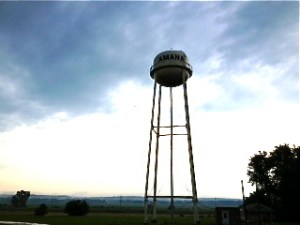Storm clouds moving over Amana IA