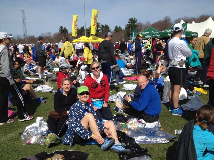 My thrift store halloween fleece buy fit right in and was left at the start along with other runner items for pickup by Big Brothers Big Sisters.