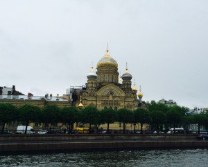 St. Isaac's Orthodox Church viewed from Lt. Schmidt's Embankment