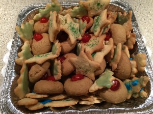 Butter Cookies and Brown Sugar Cookies ready for mailing to family far away.